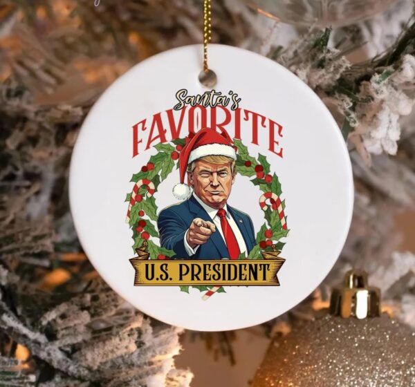 Santa Favorite US President Ornament
