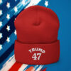 Trump 47 Red Cuffed Beanie