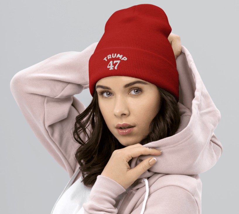 Trump 47 Red Cuffed Beanie
