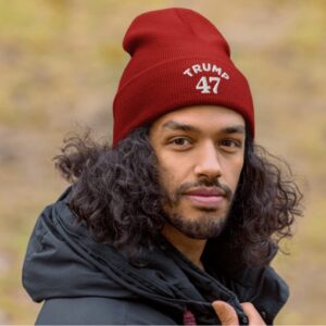 Trump 47 Red Cuffed Beanie