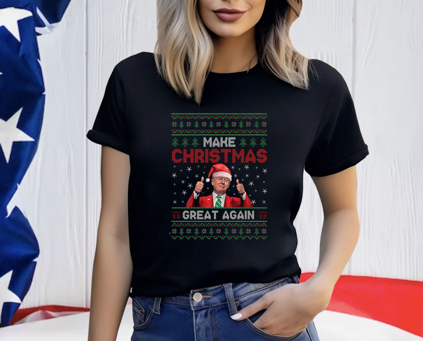 Trump Christmas Shirt Make Xmas Great Again