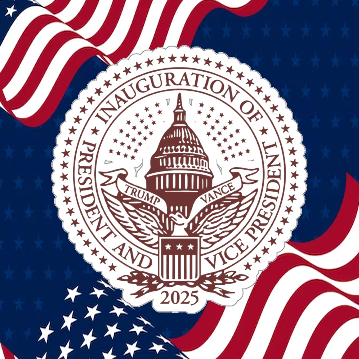 Trump Inaugural Maga Car Magnet