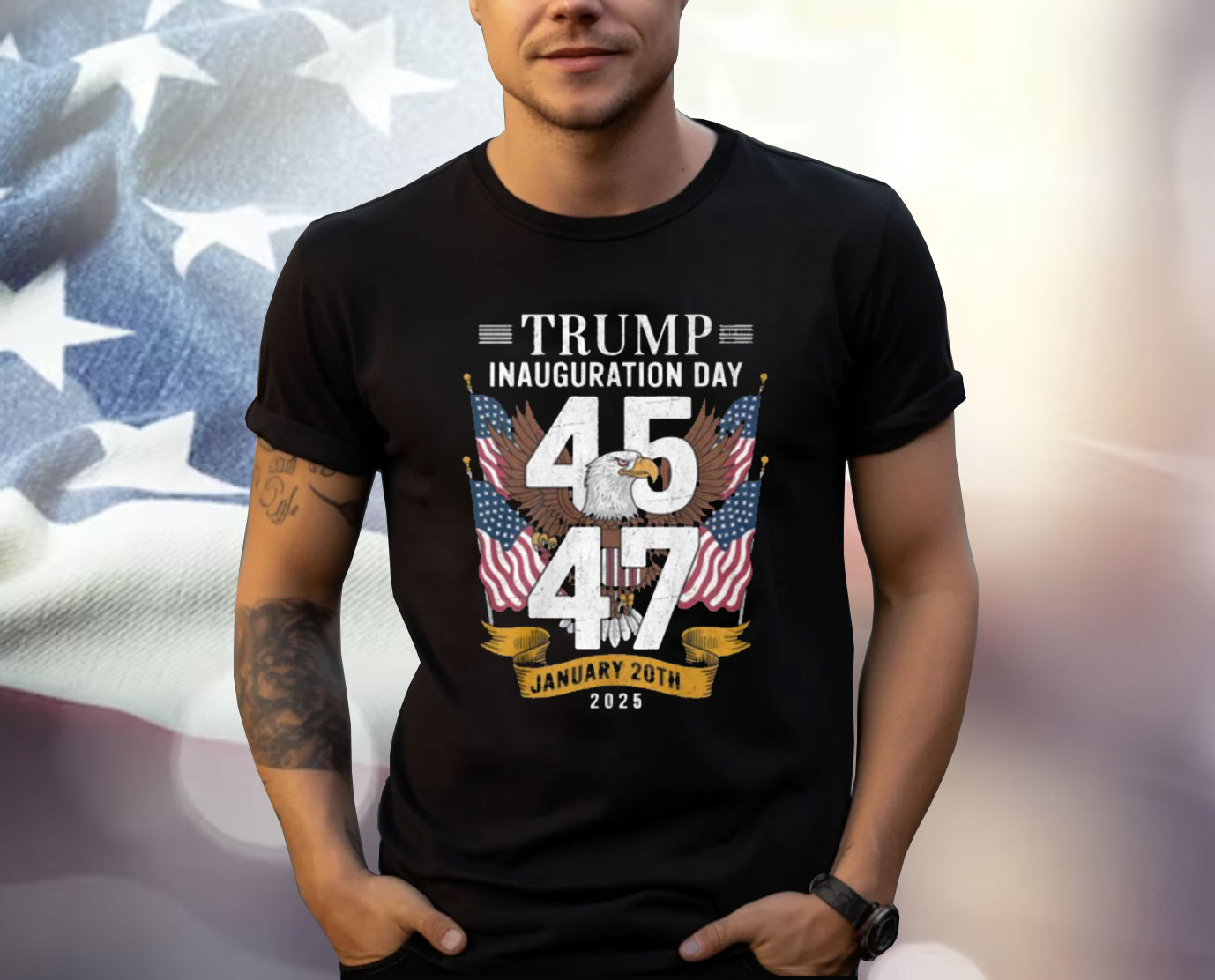 Trump Inauguration Day 45 - 47 T-Shirt