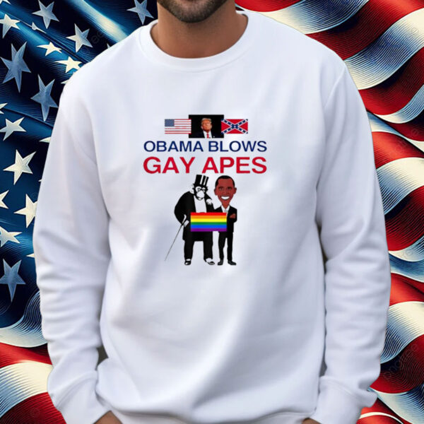 Trump Obama Blows Gay Apes Sarcastic Shirt