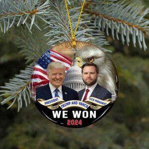 Trump Vance Election Campaign 2024 Ornaments