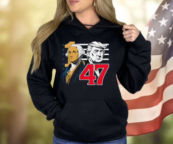 presidents Patriotic 47 Trump 1 george Vintage USA Flag Shirt