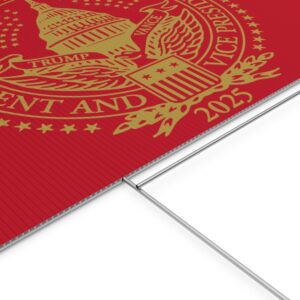 2025 Trump Inauguration MAGA Red Yard Sign