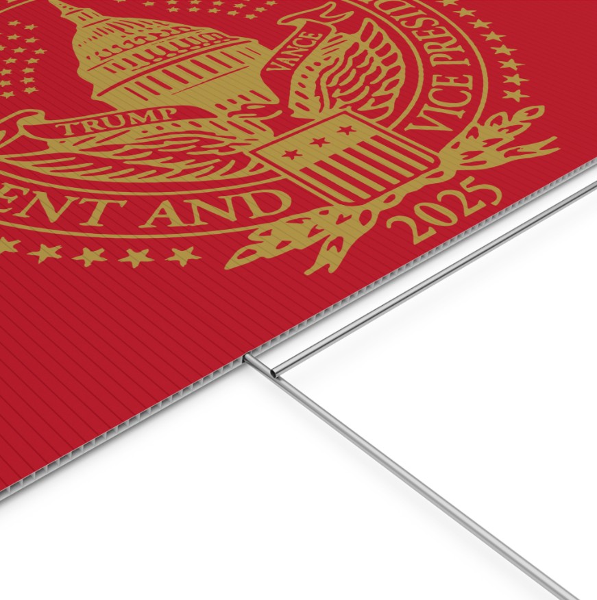 2025 Trump Inauguration MAGA Red Yard Sign