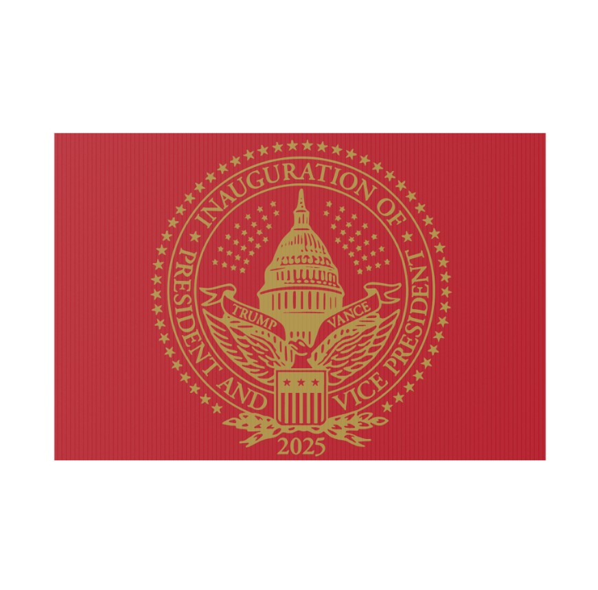 2025 Trump Inauguration MAGA Red Yard Sign