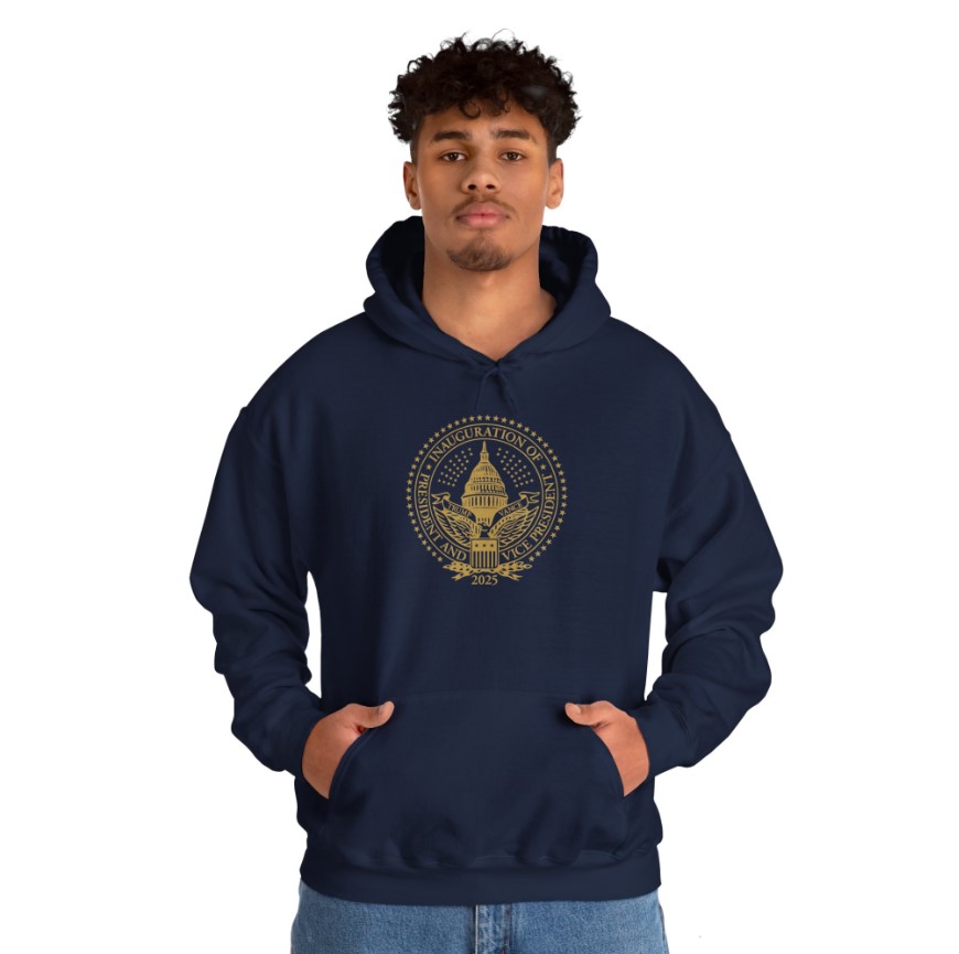 2025 Trump Inaugural Seal Navy Hoodie Shirt