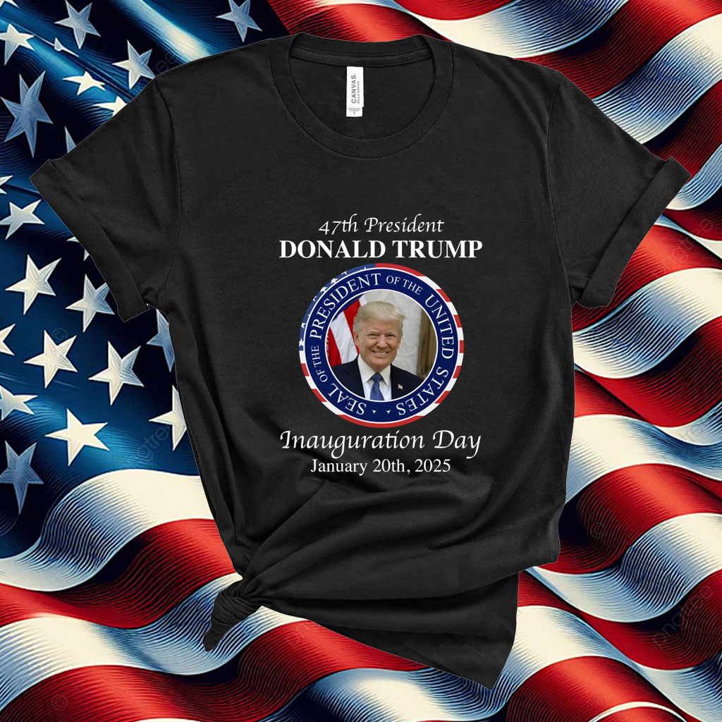 47 President Donald Trump Inauguration Day 2025 Memorabilia T-Shirt