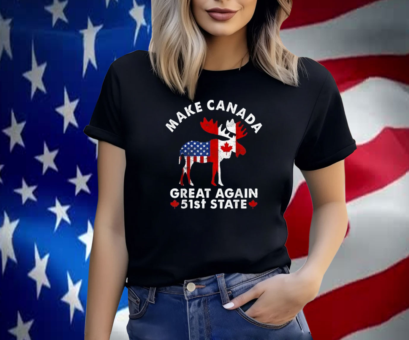Canada 51st State Funny Trump Political Canada Shirt