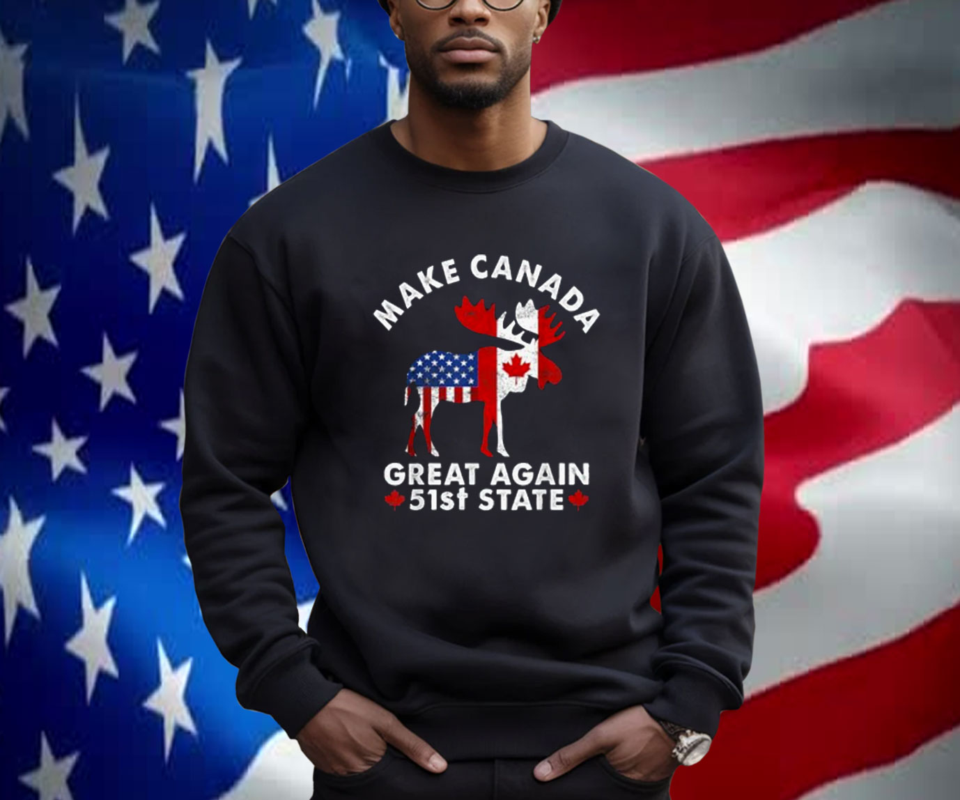 Canada 51st State Funny Trump Political Canada Shirt