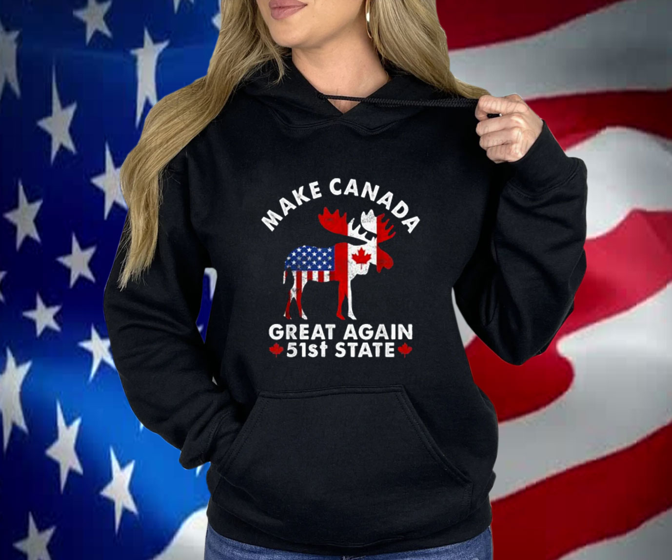 Canada 51st State Funny Trump Political Canada Shirt