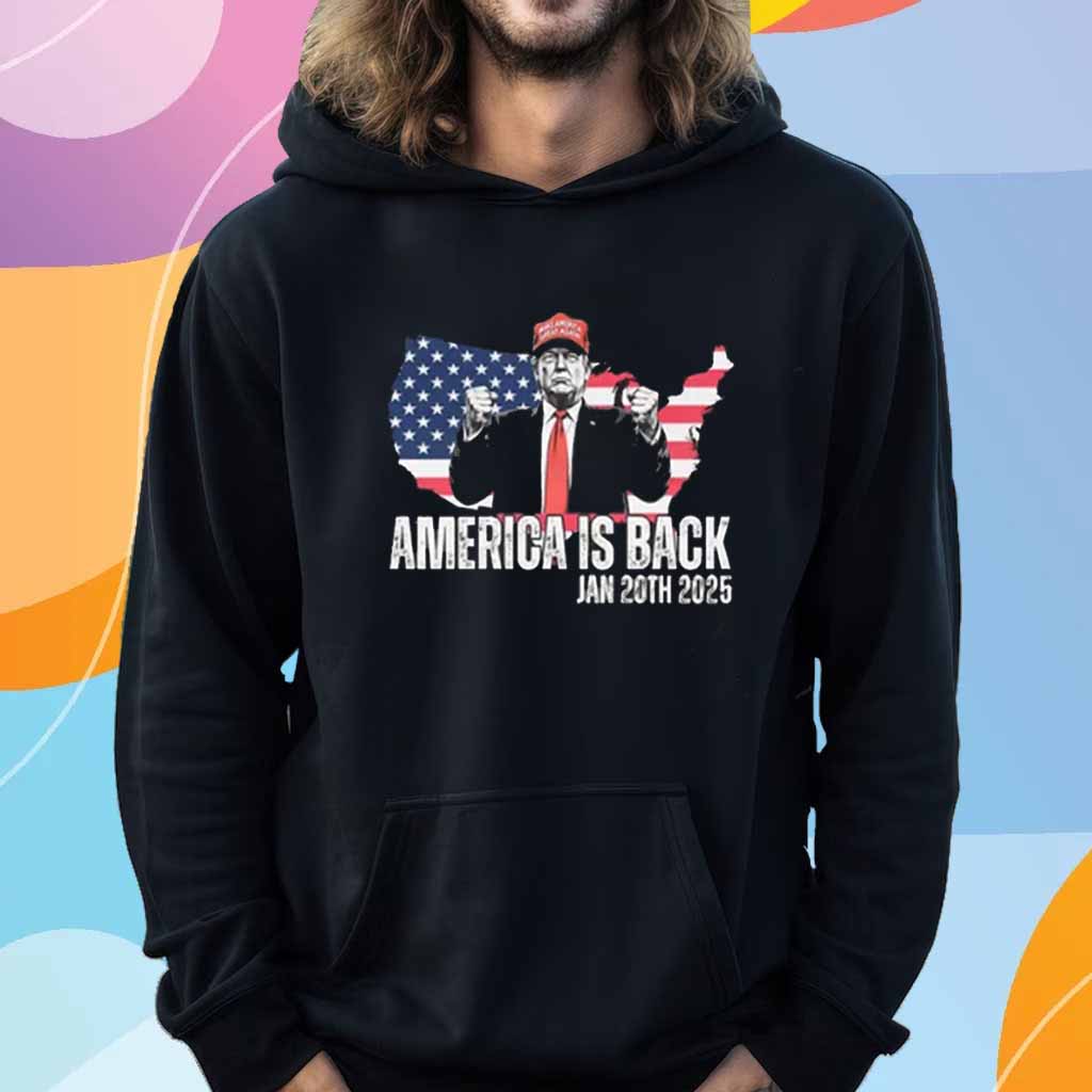 Donald Trump 2025 America is Back T-Shirt