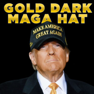 Official Gold Dark MAGA Hat