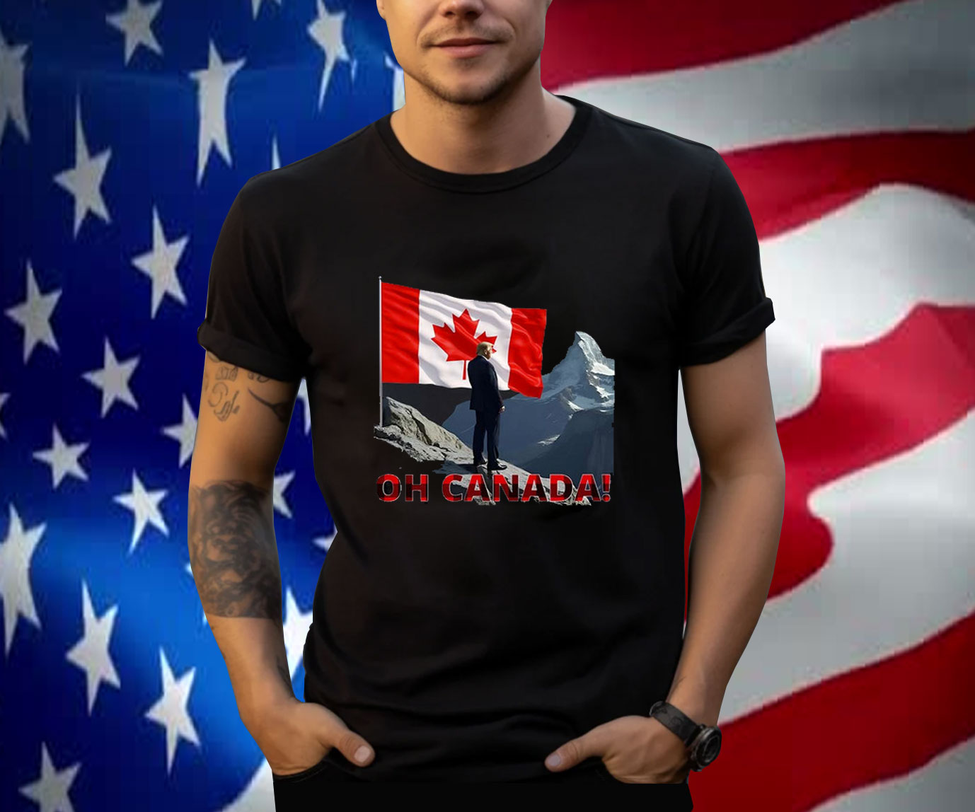 Patriot Pride Oh Canada Funny Trump USA Canada Annex shirt