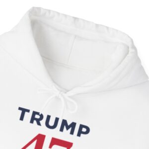 Trump 47 Make America Great Again White Hoodie Shirt