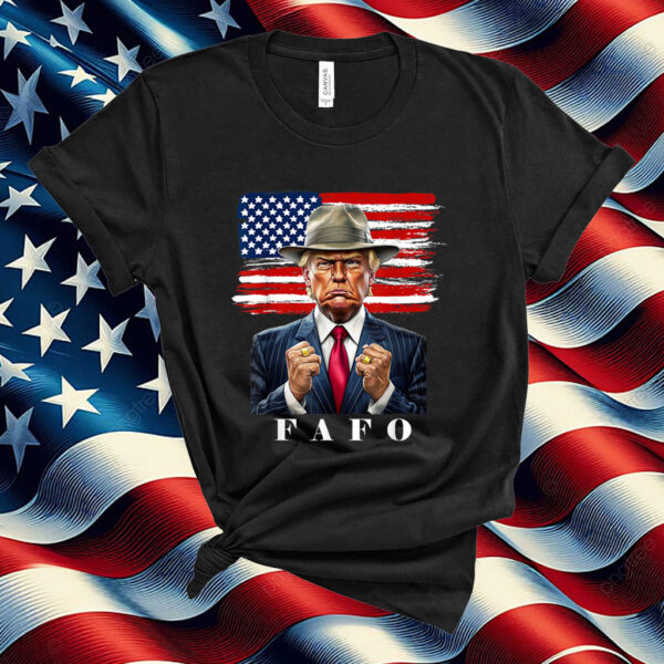 Trump FAFO F Around Find Out Vintage American Flag Shirt