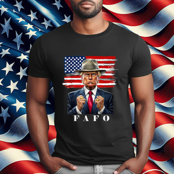 Trump FAFO F Around Find Out Vintage American Flag Shirt