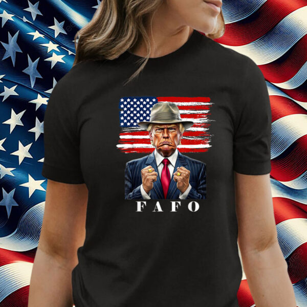 Trump FAFO F Around Find Out Vintage American Flag Shirt