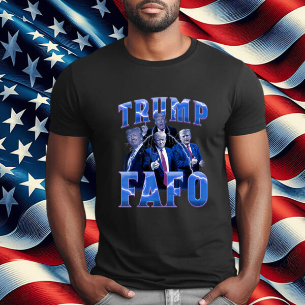 Trump FAFO Lightning Bold Political Top - Stand Out! Shirt