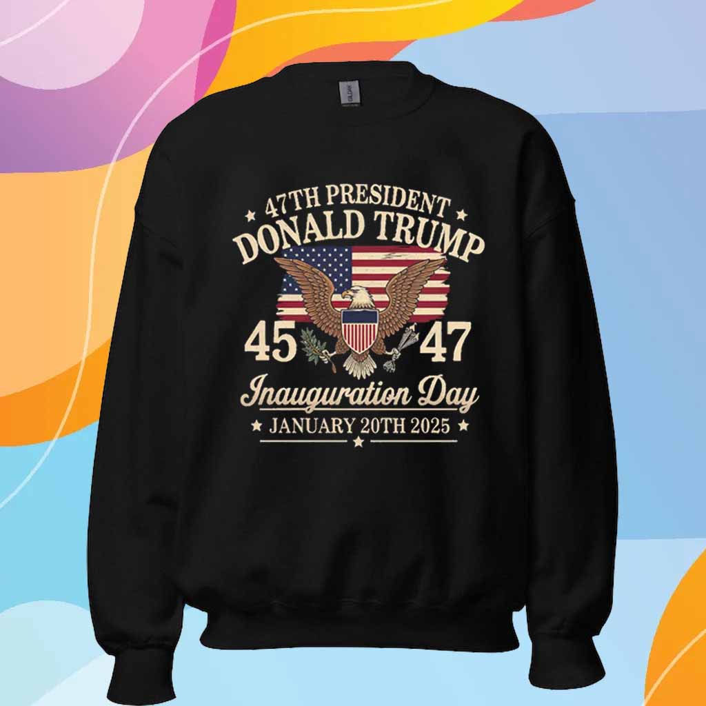 Trump Inauguration Day 45 47 T-Shirt