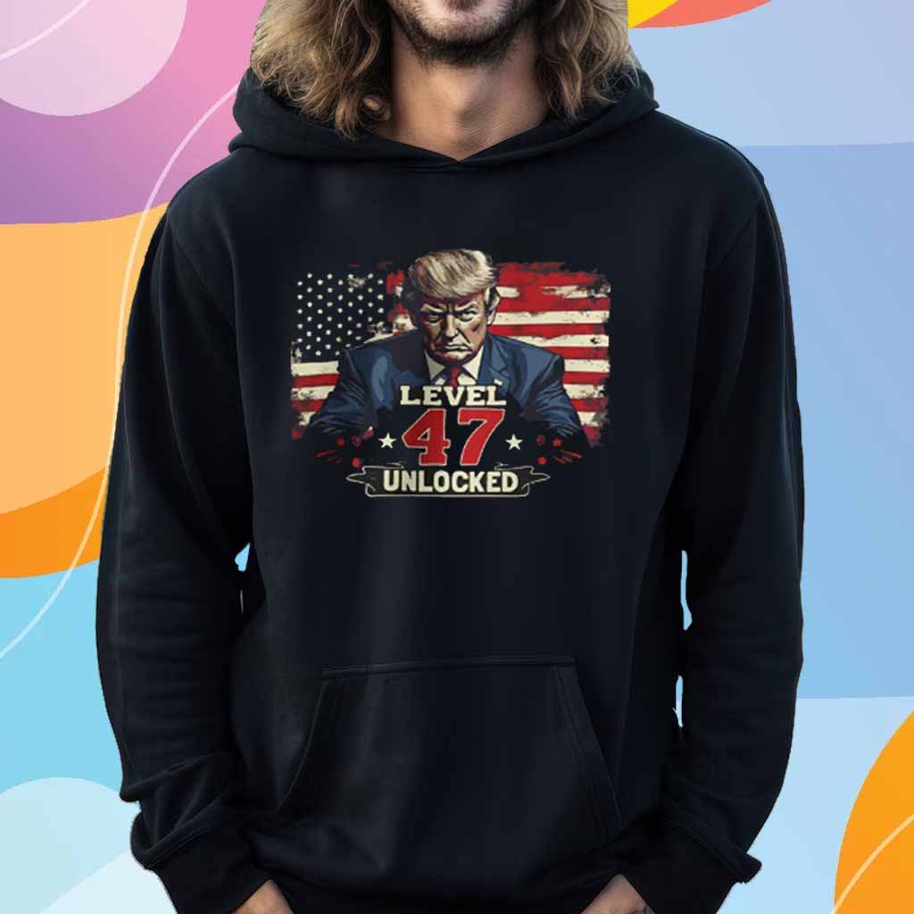 Trump President Level 47 Unlocked T-Shirt
