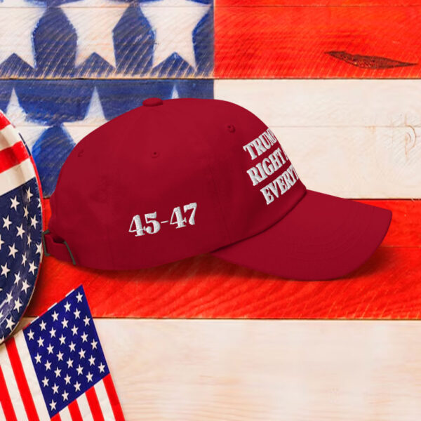 Trump Was Right About Everything Dad Hat