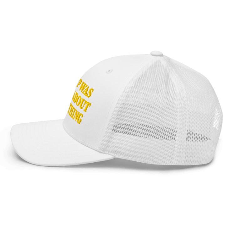 Trump Was Right About Everything Gold Trucker Cap