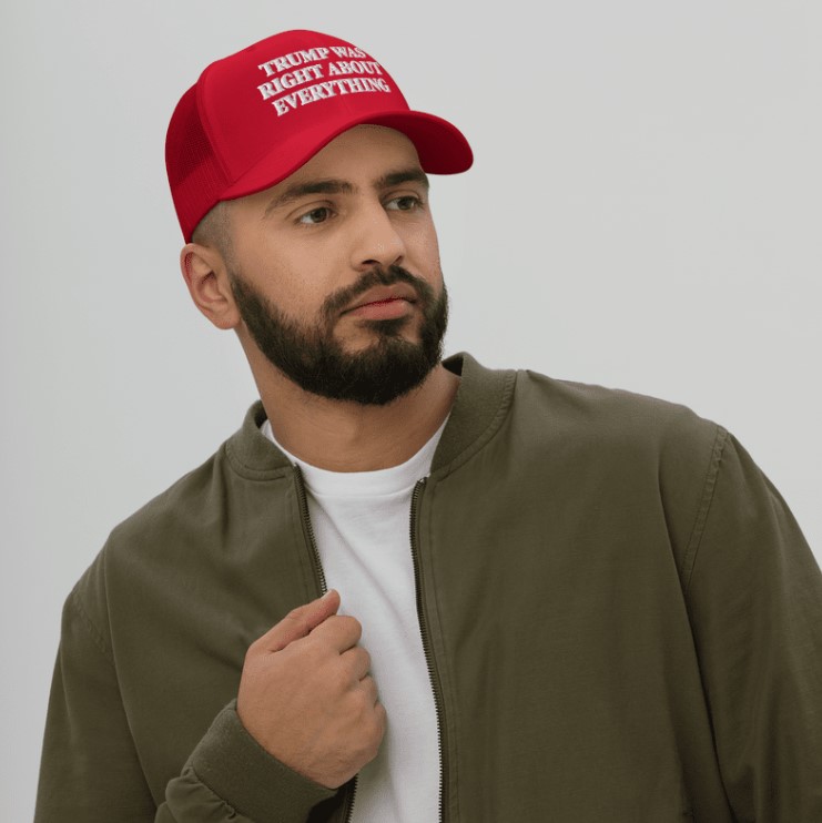 Trump Was Right About Everything Red Trucker Cap
