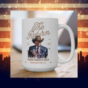 Trump Win western the Return, Trump 45 47 Mug