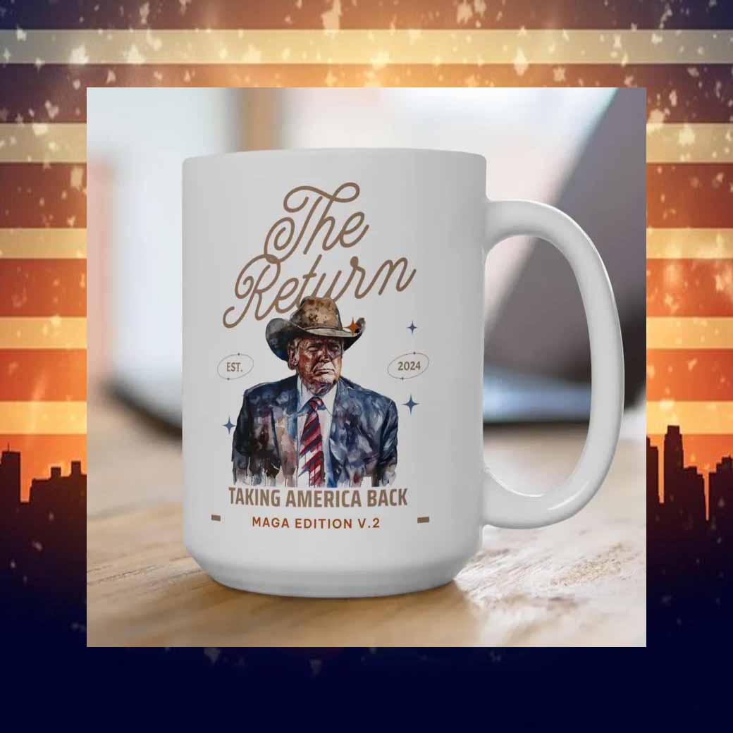 Trump Win western the Return, Trump 45 47 Mug