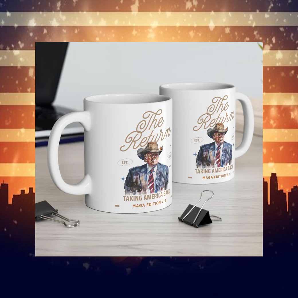 Trump Win western the Return, Trump 45 47 Mug