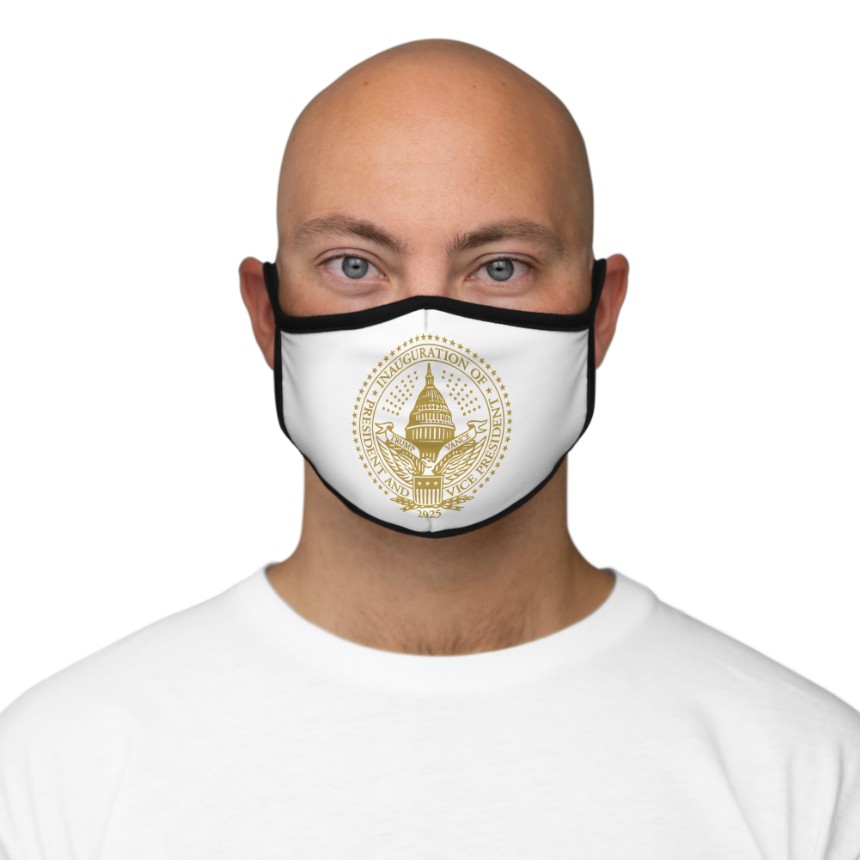 2025 Trump Inaugural Seal White Face Mask