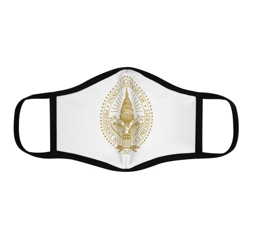 2025 Trump Inaugural Seal White Face Mask