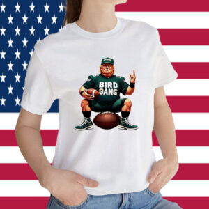 Bird Gang Trump Philadelphia Eagles caricature 2025 shirt