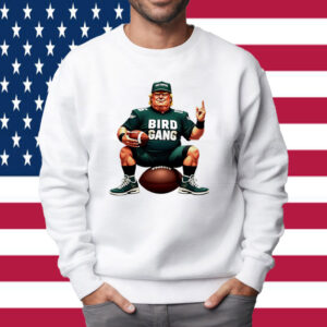 Bird Gang Trump Philadelphia Eagles caricature 2025 shirt
