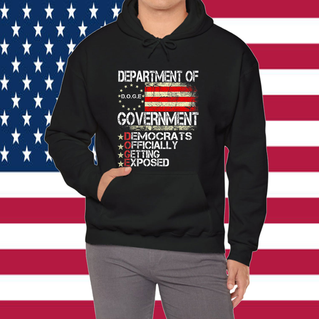 D.O.G.E DOGE Department Of Government Efficiency US flag Shirt