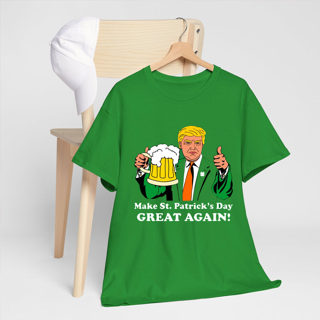 Donald Trump Make St. Patrick's Day Great Again Beer Drinking Shirt