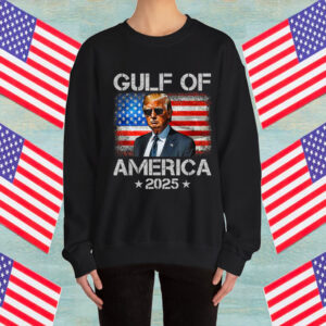 Funny Gulf Of USA America Est 2025 American Flag Trump Shirt