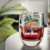 Funny MAGA Mexicans Ain't Going Anywhere Sombrero Trump Whiskey Glass