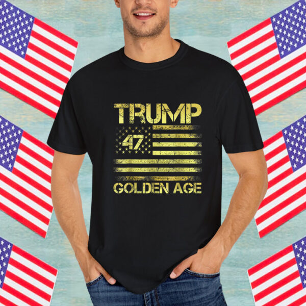 Golden Age Of America USA flag Shirt