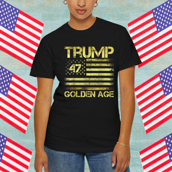 Golden Age Of America USA flag Shirt