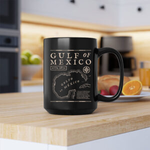 Gulf of Mexico 1672 Historic Map Mug