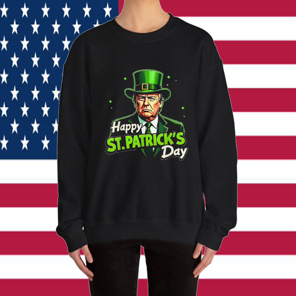 Happy St. Patrick’s Day Funny Trump Patricks Day Shamrock Shirt