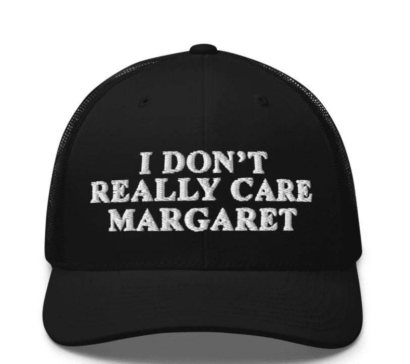 JD Vance I Don't Really Care Margaret 2025 Trucker Cap