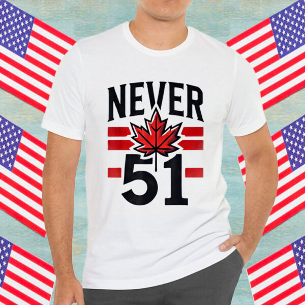 Never 51st State Canada Flag Shirt