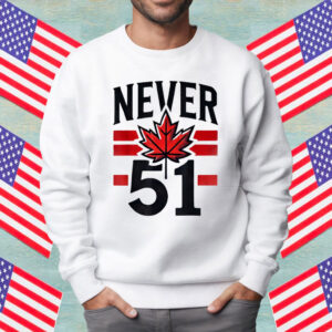 Never 51st State Canada Flag Shirt