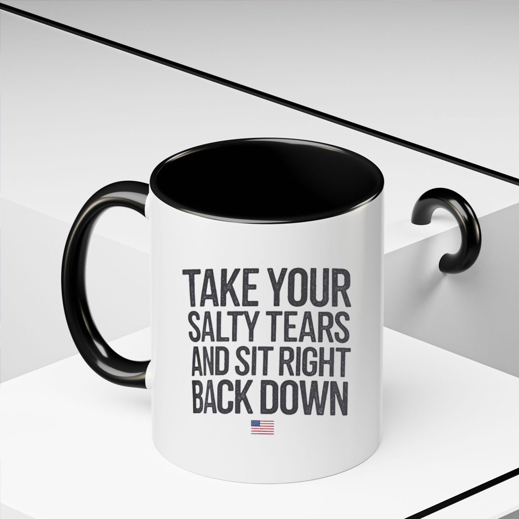Take Your Salty Tears President Trump Republican Mug